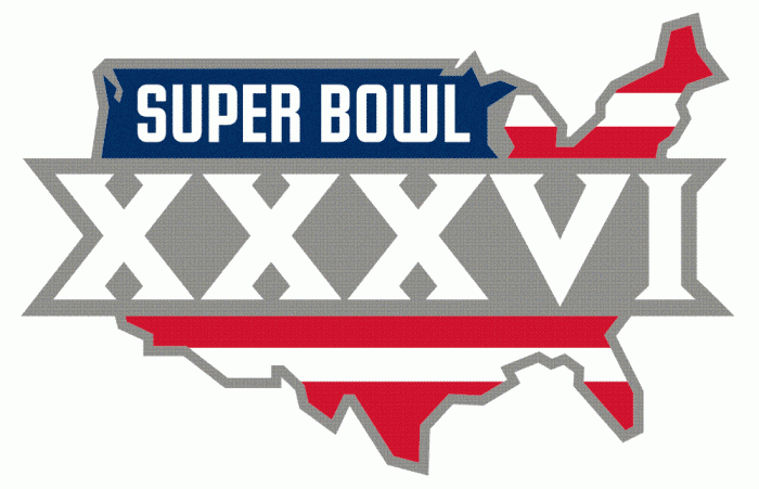 Super Bowl XXXVI Alternate Logo vinyl decal